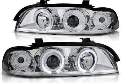 Produktbild von LED Angel Eyes Scheinwerfer für BMW 5er E39 95-03 chrom