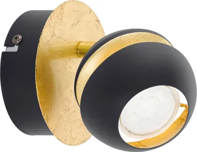 Produktbild von EGLO Nocito, Strahler Oberflächenbeleuchtung, Nicht austauschbare(s) Leuchtmittel, 6,6 W, 3000 K, 240 lm, Schwarz, Gold