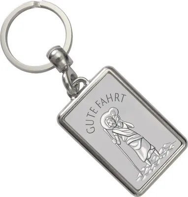 Produktbild von Heiliger Christophorus - Gute Fahrt silber Schlüsselanhänger