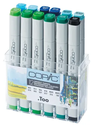 Immagine prodotto di Copic Classic Fixky Ambiente Colori 12 ks