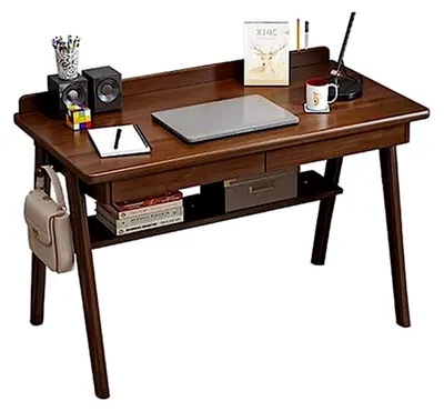 Imagen del producto de Mesa de trabajo nueva, mesa para ordenador, multifuncional, para el hogar, de madera maciza, escritorio, para el salón, el dormitorio, la oficina, escritorio, mesa de ordenador moderna