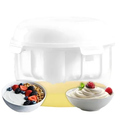 Produktbild von 1,5 Qt Joghurt Sieb, Multifunktionaler Joghurtfilter mit Deckel, Molkeseparator, Käsefilter, Selbstgemacht