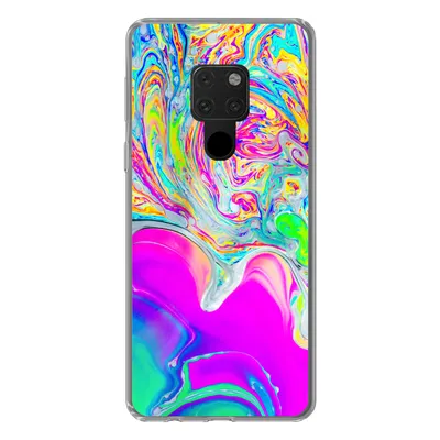 Produktbild von MuchoWow® Handyhülle Schutzhülle Hülle für Huawei P40 Lite Kunst - Farben - Psychedelisch Silikon Softcase Handy Hülle - Handy
