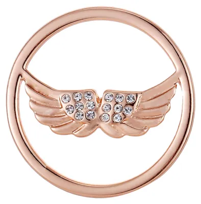 Produktbild von Morella Damen Coin 33 mm Engelsflügel roségold