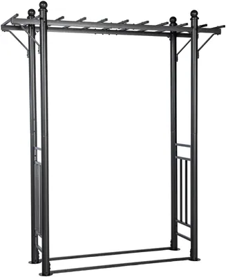 Immagine prodotto di Veranda con arco in legno – con tettoia a pergola | Colore: antracite | Dimensioni: 186x66x221 cm