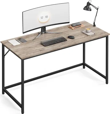 Immagine prodotto di VASAGLE scrivania scrivania per studio camera da letto 60 x 140 x 76 cm design industriale struttura in metallo grigio-nero