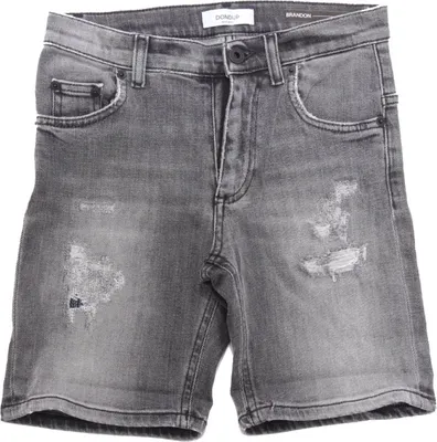 Zdjęcie produktu dla 7655AH bermudy chłopięce DONDUP szare jeansowe szorty bawełniane