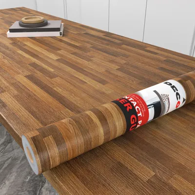 Produktbild von Selbstklebende Folie, Möbeldeko-Folie, Holzoptik, dunkelbraun, 40 x 300 cm