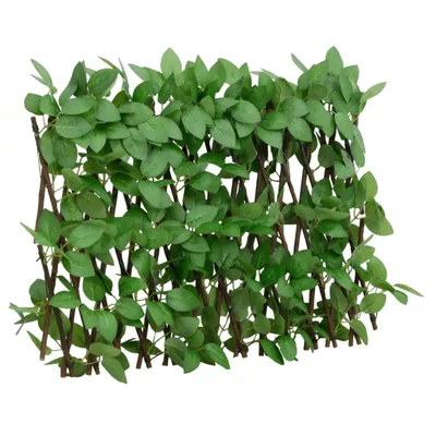 Image de vidaXL Treillis avec lierre artificiel 5 pcs. Extensible 180x30 cm