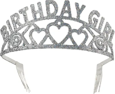 Produktbild von Geburtstagsmädchen Glitzer Tiara Kostümzubehör