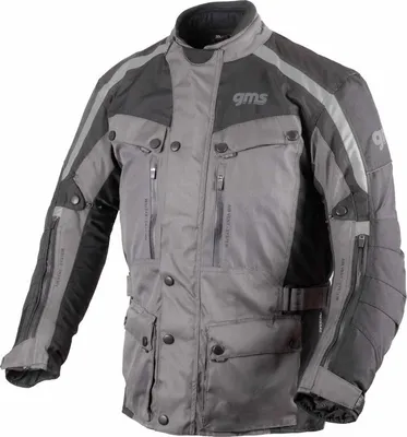 Produktbild von GMS Temper Motorrad Textiljacke, grau/schwarz, S