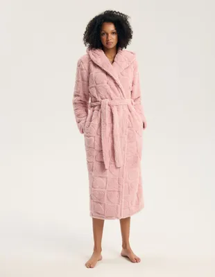 Productafbeelding van Badjas Gitte Henderson, lange, zachte en comfortabele polyester badjas, maat XL/XXL