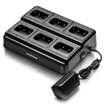 Produktbild von Ladestation für 6 Geräte, kompatibel mit dem Baofeng BF-888S Multi-Ladegerät