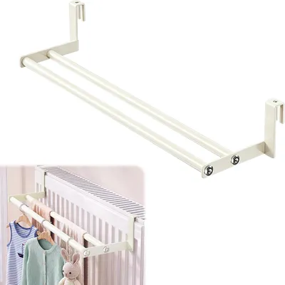 Obrázok produktu pre Držiak na uteráky na radiátor, 38 cm, bez vŕtania, úsporný, vhodný do kúpeľne