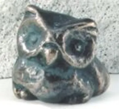Produktbild von Eule Bronzeskulptur 5 cm, patiniert