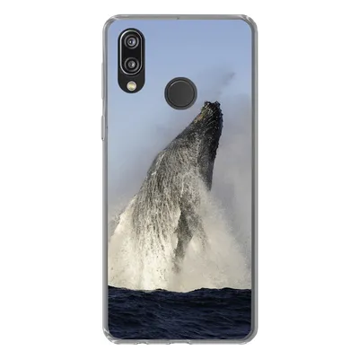 Produktbild von MuchoWow® Handyhülle Schutzhülle Hülle für Huawei P20 Lite (2020) Wal - Wasser - Südafrika Silikon Softcase Handy Hülle - Kartenhalter