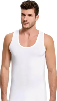 Produktbild von 2er Pack Herren Unterhemd Athletic Shirt Bambusfaser Bequem 1608