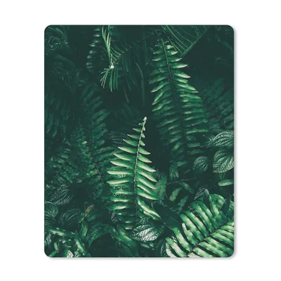 Produktbild von MuchoWow® Mauspad Mousepad Blätter - Dschungel - Natur - Tropisch - Pflanzen 19x23 cm - Mousepads - Maus Mat - Pad - Mausunterlage - Mauspads - Spielen