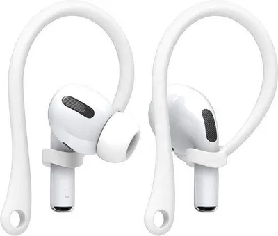 Produktbild von Silikonische Sportklammern für AirPods Pro/3 - Weiß - Set von 2