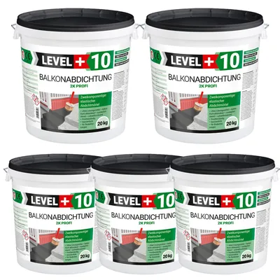 Produktbild von Balkonabdichtung 2K, 100 kg, Terrasse, Balkone, Keller, Dusche, Bad, Schwimmbäd, Dichtschlämme, Abdichtung RM10