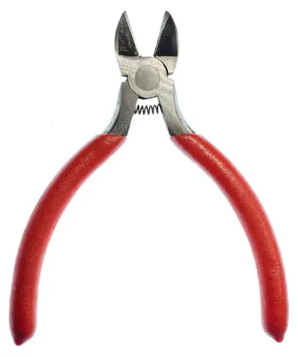 Produktbild von Seitenschneider Zange Schmuckzange Werkzeug Kneifzange Draht Schneiden 12cm rot