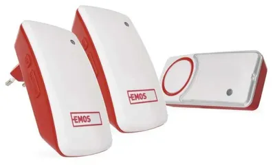 Obrázok produktu pre EMOS Domový bezdrôtový zvonček bez baterie P5750.2R do zásuvky