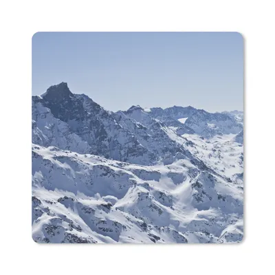Produktbild von MuchoWow® Mauspad Mousepad Alpen - Berg - Schnee 30x30 cm - Mousepads - Maus Mat - Pad - Mausunterlage - Gaming