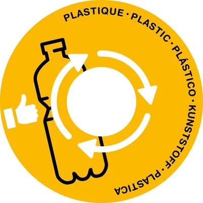 Produktbild von Cep 1009350051 Papierkorb Deckel - Ø 380 mm, gelb für Kunststoff