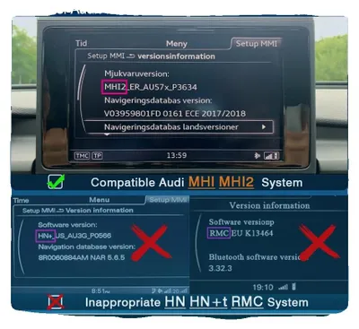 Obrázek produktu pro Rozhraní CarPlay a Android Auto, snadná instalace, aktualizace softwaru přes USB, pro modely A6, A7 a MHI2