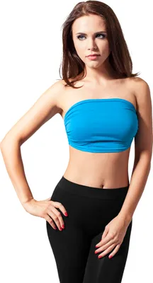 Produktbild von Urban Classics Ladies - BANDEAU Top turkusowy - L