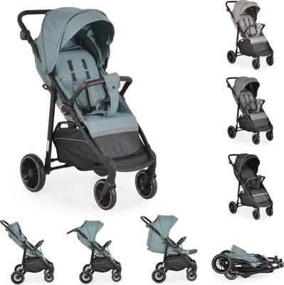 Produktbild von Moni Sommerkinderwagen Buggy, Kinderbuggy, Sonnendach, EVA-Räder, verstellbar grün
