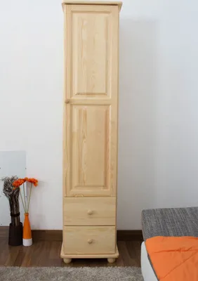 Produktbild von Schrank Kiefer massiv Vollholz natur Junco 36 - Abmessung 195 x 45 x 42 cm
