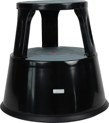 Obrázek produktu pro Dönges pojízdná stolička, kovová, černá (schůdky pracovní stoličky schůdky dílna)