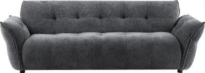 Produktbild von Sofa 3-Sitzer - melierter Stoff - Anthrazitgrau - NAPIZO