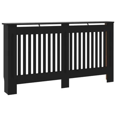 Immagine prodotto di vidaXL Rivestimento del radiatore nero 152 x 19 x 81 cm MDF