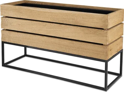 Produktbild von NaturRaum Blumenständer Floris XL Pflanzenständer 120x41x68 Wildeiche