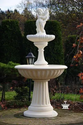 Produktbild von Zierbrunnen Springbrunnen Skulptur Brunnen Dekoration Garten Fontaine Neu 185cm