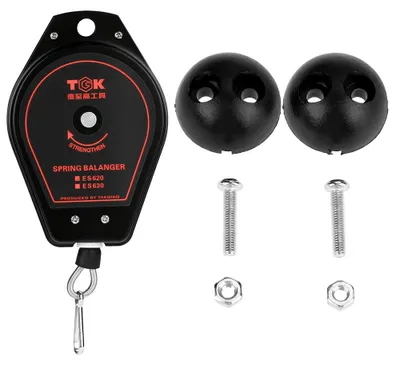 Einziehbare Werkzeughalterung, 0,6–2,0 kg, Federausgleich, schwarz