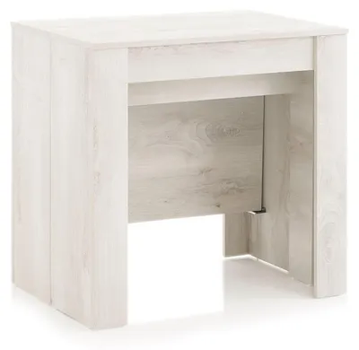 Immagine prodotto di Consolle Allungabile 54/252x78,5x78 cm in Melamina Pino Bianco
