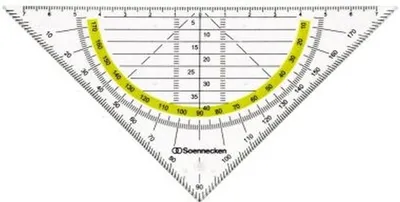 Produktbild von Soennecken Geometriedreieck 1823 Kunststoff rauchgrau
