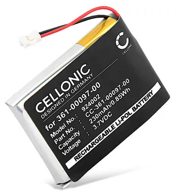 Produktbild von CELLONIC 1x Akku für Smartwatch & Fitnessarmband Kompatibel mit Garmin Fenix 5, Forerunner 935, Approach S62, S60, 361-00097-00 - (230mAh, 3.7V)