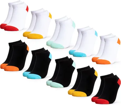Produktbild von Occulto Mädchen & Jungen Sneaker Socken 10er Pack (Modell: Piccolo) MixUni 31-34