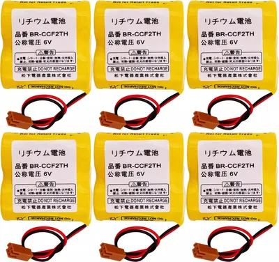 Obrázek produktu pro Topchances 6 kusů BR-CCF2TH baterie s konektorem 6V 5000 mAh PLC baterie pro FANUC A98l-0001-0902