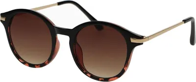 Produktbild von Spectrum-Sonnenbrille, rund, halbschildkrötenschwarz, für Damen