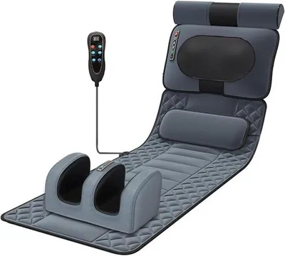 Productafbeelding van Famanu Massage Mat met warmte en 20 massagekoppen - Shiatsu massagekussen voor ontspanning van lichaam en voeten