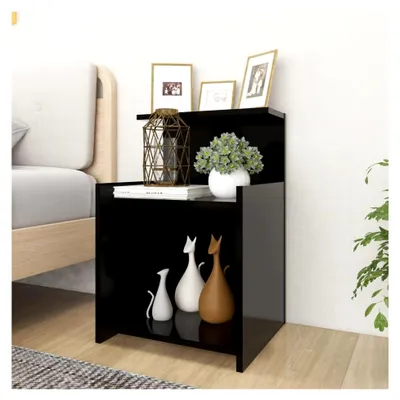 Produktbild von Nachttisch Schwarz 40 x 35 x 60 cm Holzwerkstoff