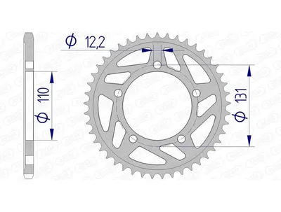 Produktbild von AFAM Kettenrad Alu Standard - 520