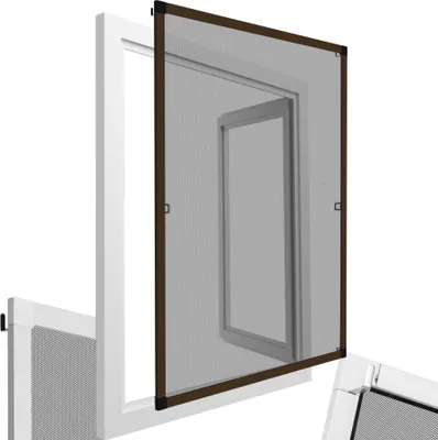 Produktbild von tectake® Fliegengitter mit Aluminiumrahmen Fliegengitter mit Aluminiumrahmen für Fenster für Fenster ohne Bohren und Schrauben