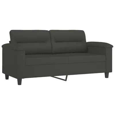 Obrázok produktu pre 2-miestna pohovka tmavosivá 140 cm mikrovlákno