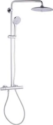 Productafbeelding van Grohe douchesysteem Euphoria 27296 met AP-thermostaat, 450 mm douchearm, chroom, artikelnummer 27296001